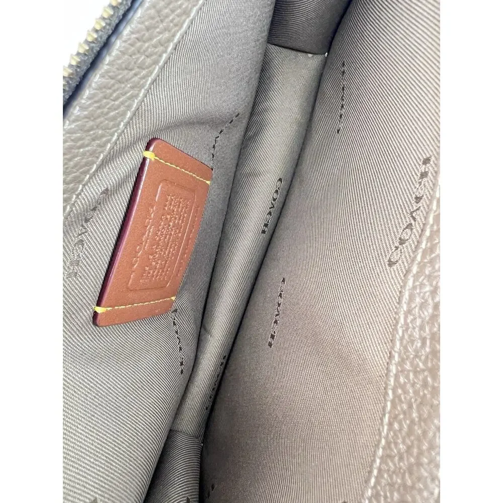 NWT Coach Bella Small Leather Crossbody Bag - Dark Stone (CR970) turnlock